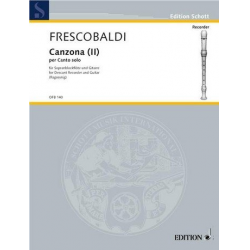 Canzona 2 : für Sopranblockflöte -Girolamo Frescobaldi / Arr.Konrad Ragossnig
