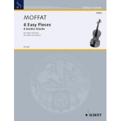 6 leichte Stücke : für Violine und Klavier - Alfred Moffat