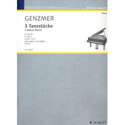 3 Tanzstücke : für Klavier -Harald Genzmer