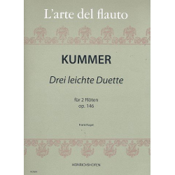 3 leichte Duette op.146 : für 2 Flöten -Caspar Kummer