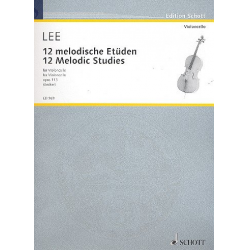 12 melodische Etüden op.113  (Cello) -Sebastian Lee