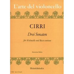 3 Sonaten : für Violoncello -Giovanni Battista Cirri