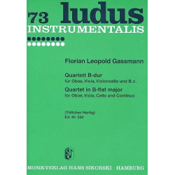 Quartett B-Dur : für Oboe, Viola, -Florian Leopold Gassmann
