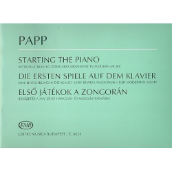Die ersten Spiele auf dem Klavier -Lajos Papp
