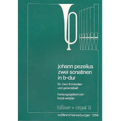 2 Sonaten in B-Dur : für -Johann Christoph Pezel