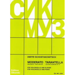 Moderato  und  Tarantella aus der -Dmitri Shostakovitch / Schostakowitsch