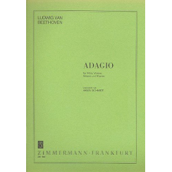 Adagio : für Flöte, Violine, -Ludwig van Beethoven / Arr.Armin Schmidt