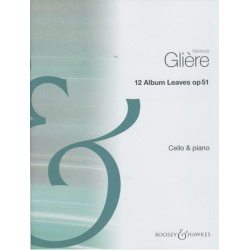 12 Album Leaves op.51 : for cello -Reinhold Glière