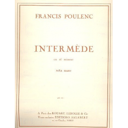 Intermede ré mineur : pour piano -Francis Poulenc