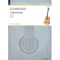 3 Nocturnes : für Gitarre -Enjott (Norbert Jürgen) Schneider
