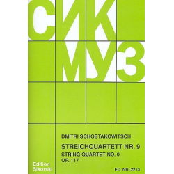Streichquartett Nr.9 op.117 -Dmitri Shostakovitch / Schostakowitsch