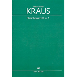Streichquartett A-Dur Nr.5 op.1,1 VBý185 -Joseph Martin Kraus