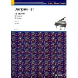 18 Etüden op.109 : für -Friedrich Burgmüller