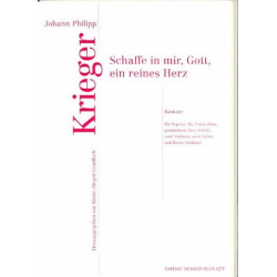Schaffe in mir Gott ein reines Herz : für -Johann Philipp Krieger