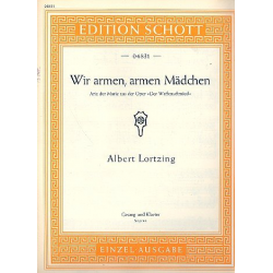 Wir armen armen Mädchen : für Sopran - Albert Lortzing / Arr. Wilhelm Lutz