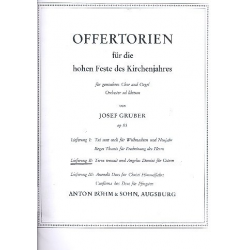 Terra tremuit  und  Angelus Domini - Orgel-Partitur -Josef Gruber