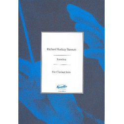 Sonatina : for clarinet -Richard Rodney Bennett
