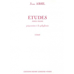 ABSIL Jean : Etudes préparatoires à la polyphonie Vol.1 -Jean Absil