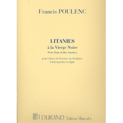Litanies à la vierge noire : -Francis Poulenc