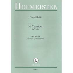 36 Capricen : für Viola - Fedorico Fiorillo
