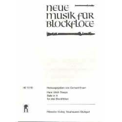 SUITE IN A : FUER 3 BLOCKFLOETEN -Hans Ulrich Staeps