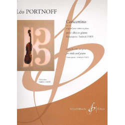Concertino op.14 pour violon et piano : -Leo Portnoff