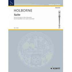 Suite : for 5 recorders (SAATB) - Anthony Holborne
