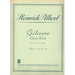 Gitarre-Etüden-Werk Band 6 : -Heinrich Albert