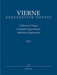 Sämtliche Orgelwerke Band 7,3 : - Louis Victor Jules Vierne
