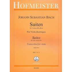 Suiten für Violoncello Band 1 (Nr.1-3) : -Johann Sebastian Bach