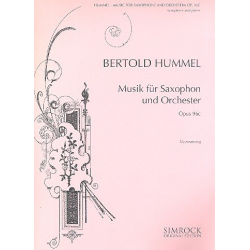 Musik op.96c für Saxophon in Es -Bertold Hummel