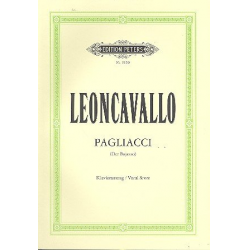 Pagliacci : Klavierauszug (dt/it) -Ruggero Leoncavallo