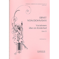 Variationen über ein Kinderlied op.25 : -Ernst von Dohnányi