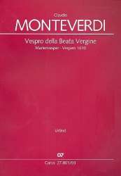 Vespro della Beata Vergine : für Soli, -Claudio Monteverdi