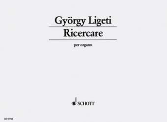 Ricercare : per organo ( 1953 ) -György Ligeti