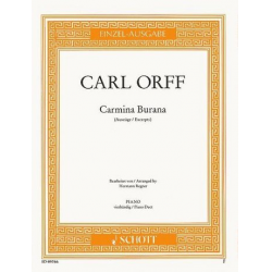 Carmina Burana : Auszüge für Klavier -Carl Orff / Arr.Hermann Regner