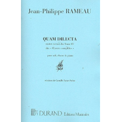Quam dilectam : motet pour soli, -Jean-Philippe Rameau