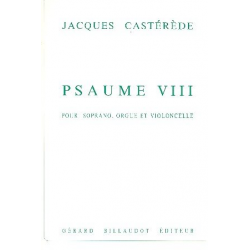 Psaume 8 : pour chant, violoncelle -Jacques Castérède