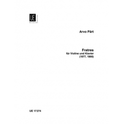 Fratres : für Violine und Klavier -Arvo Pärt