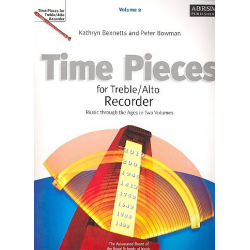 Time Pieces for Treble/Alto Recorder, Volume 2 -Kathryn Bennetts