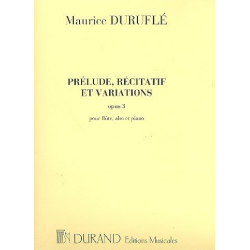 Prélude recitatif et variations op.3 : -Maurice Duruflé