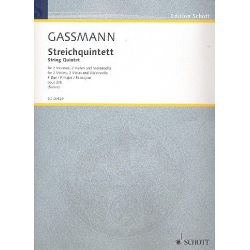 Quintett F-Dur op.2,6 : für 2 Violinen, -Florian Leopold Gassmann