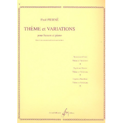 Thème et variations : pour basson et -Paul Pierné