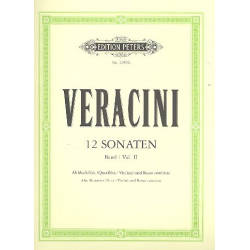 12 Sonaten Band 2 (Nr.4-6) : für -Antonio Veracini