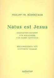 Natus est Jesus : geistliches Konzert -Philipp Friedrich Böddecker
