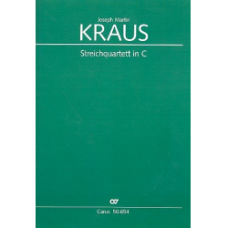 Streichquartett C-Dur Nr.4 VBý186 (VB1/183) -Joseph Martin Kraus