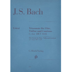 Sonate G-Dur BWV1038 : für Flöte, - Johann Sebastian Bach