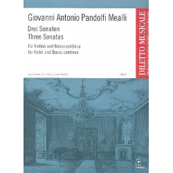 3 Sonaten : für Violine und Bc -Giovanni Antonio Pandolfi Mealli