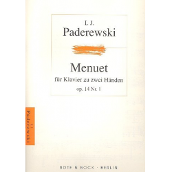 Menuett G-Dur op.14,1 : -Ignace Jan Paderewski