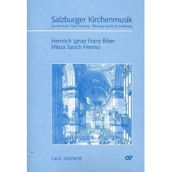 Missa sancti Henrici : für Chor (SSATB) -Heinrich Ignaz Franz von Biber